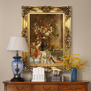 世界名画玛丽埃格纳欧式古典花卉油画复古客厅挂画餐厅玄关装饰画
