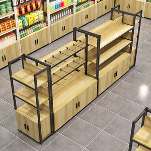 超市货架置物架多层展示柜便利店商用双面零食饮料单面挂钩展示架