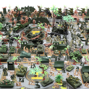 兵人军事战争二战坦克飞机导弹战车打仗士兵小人沙盘模型场景玩具