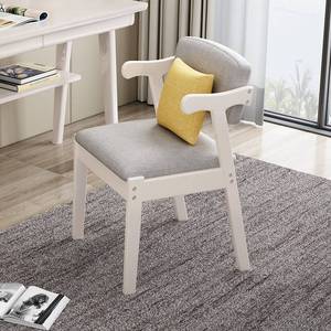 IKEA/宜家实木书桌椅靠背扶手椅北欧简约餐椅家用学生学习椅凳书
