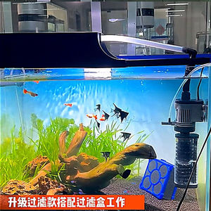 佳璐（jialu）鱼缸过滤器三合一抽水泵增氧泵水族箱过滤设备10W双