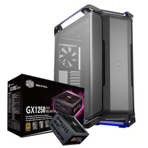 酷冷至尊COSMOSC700P黑色版全塔机箱+酷冷至尊额定1250W0X125G金