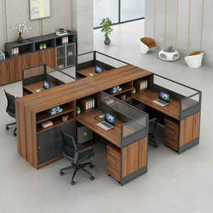 泽秋（ZEQIU）办公家具职员办公桌组合现代简约财务桌带柜员工位