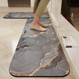 厨房专用地垫硅藻泥软垫防滑防油吸水吸油脚垫可擦洗免洗耐脏地毯