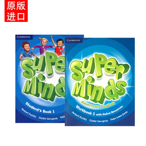 【巴布阅读】美英音版 Super Minds 正版剑桥 美版American Superminds 123456级别 学生书-练习册 教师用书教学卡片剑桥少儿英语