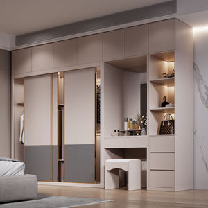 奥尚斯莱简约现代推拉门衣柜经济型包安装卧室家用组装大柜子1.6