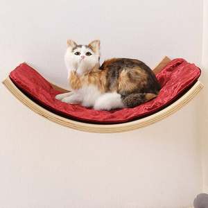 宠物窝猫吊床实木架子宠物用品猫咪猫床猫屋窗台迷你四季通用猫窝