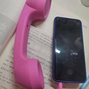 复古电话话筒手机听筒可调节音量手机电脑有线耳机通用型网红新款