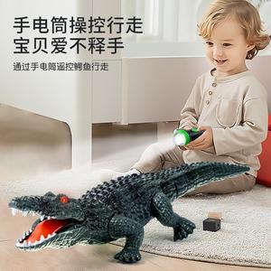 遥控鳄鱼电动儿童网红爆款仿真整蛊趣味小动物男孩小女孩智能玩具