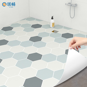 卫生间防水地贴自粘厕所浴室地面翻新改造洗手间防滑专用地板贴纸