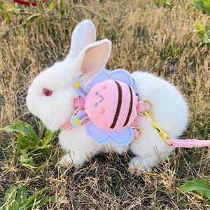 兔兔生活用品侏儒兔子牵引绳牵兔绳专用溜兔绳子神器防挣脱拴外出