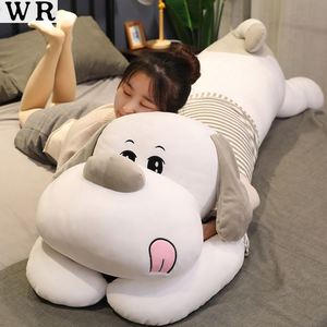 日本可爱趴趴狗公仔女生夹腿睡觉抱枕长条枕儿童床上靠垫礼物