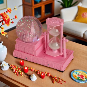 水晶球沙漏计时器十五分钟送女孩生日礼物儿童创意城堡精致带灯款