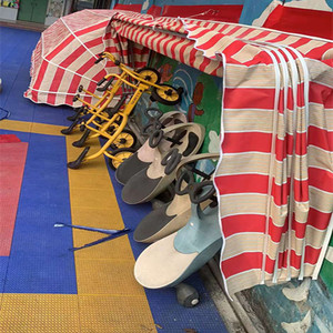 户外加厚幼儿园法式雨棚玩具收纳玩具车盒折叠蓬伸缩雨篷遮阳雨柜
