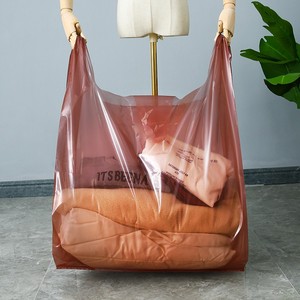 透明加厚服装批发打包袋定制塑料袋收纳搬家袋手提袋进货袋超大号