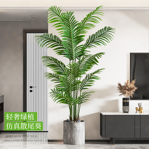 仿真绿植散尾葵高端轻奢落地摆件室内客厅高级仿生植物盆栽氛围树