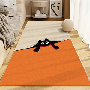 潮牌客厅地毯卧室床边地垫网红个性衣帽间服装店地垫防滑可定制