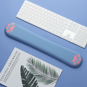 猫爪可爱鼠标垫办公鼠标创意记忆女生键盘硅胶护腕手托电脑笔记本