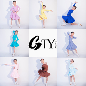 GTYDANCE2023黑池拉丁舞比赛规定标准赛服女童专业新款儿童演出服