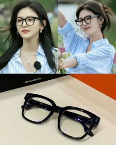 韩国正品    G*M1050601   亮面粗边框眼镜