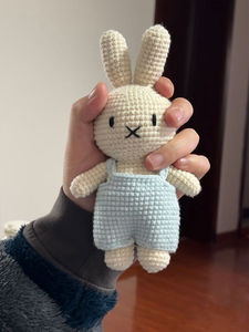 米菲小兔子玩偶钥匙挂扣娃娃公仔送女朋友礼物材料包毛线编织diy