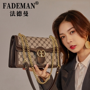 法德曼2023高端新款包包名牌奢侈品女包大牌单肩斜挎包时尚链条包