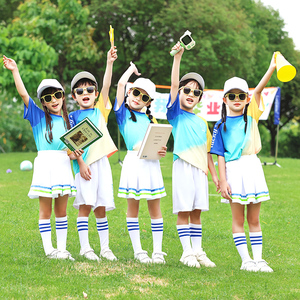 幼儿园园服夏毕业校服六一儿童啦啦队演出服小学生班服运动会套装