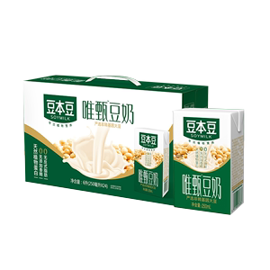 豆本豆唯甄豆奶原味250ml*24盒整箱营养早餐奶植物蛋白饮品礼盒装