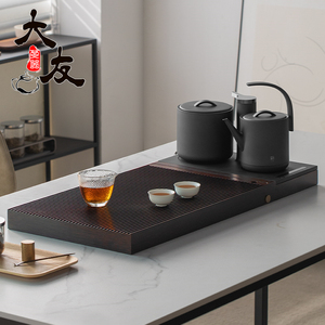 三界 Q3-D数显版恒温电热水壶三合一抽水消毒锅电木茶盘嵌入茶桌