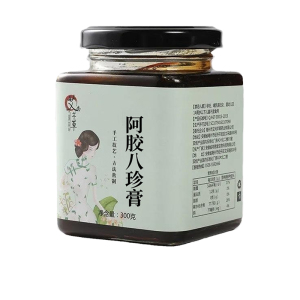 艾尚芊草阿胶八珍膏300g正品重瓣红玫瑰枸杞茯苓桑葚滋补养生膏滋