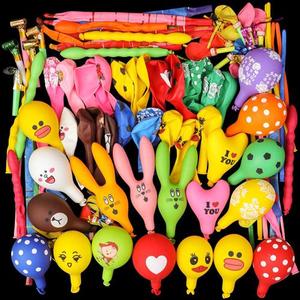 气球套餐儿童兔子气球多种形状多款异形卡通混装长条球小孩子气球