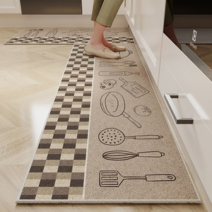 厨房地垫防滑防油防污专用脚垫吸水吸油防水垫子可擦免洗防脏地毯