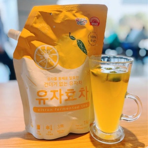 柚子酵茶补充VC1Kg韩国进口发酵果蔬汁饮料冲饮水果茶浓缩果汁