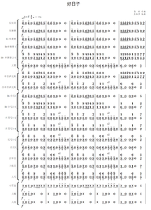 好日子 简谱 管乐总谱9+分谱20