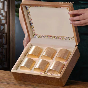 高档烤漆茶叶礼盒红茶岩茶白茶银针空盒小罐茶通用竹盒包装盒定制