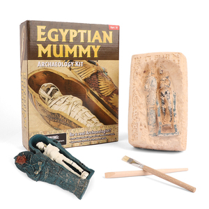古埃及木乃伊考古挖掘玩具儿童益智挖宝藏万圣节手工男女礼物道具