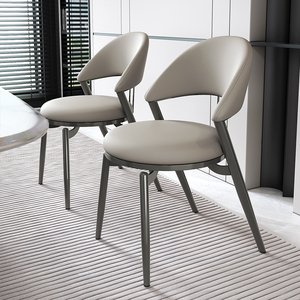 意式创意餐椅2024新款高级感椅子简约现代家用轻奢餐桌椅靠背凳子