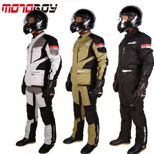 MOTOBOY摩托车骑行服套装男冬季防水防摔衣服拉力赛车服J08套装