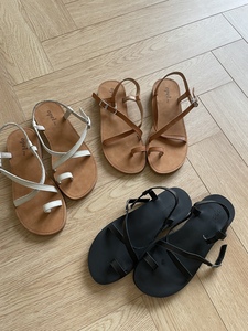 韩国opel牛筋底凉鞋平跟鞋女2023夏季新款鞋子罗马鞋舒适沙滩女鞋