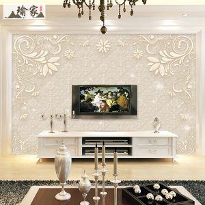 2023新款3d立体电视背景墙壁纸自粘欧式客厅沙发墙布影视装饰贴画