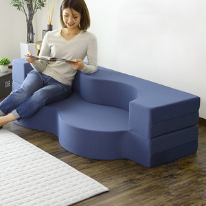 折叠两用沙发床小户型简约多功能创意沙发科技布亚麻轻奢客厅新款
