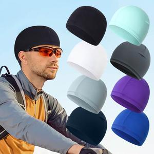 可以戴在头盔里的帽子男女户外运动防风登山骑行滑雪跑步透气帽子