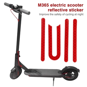 小米电动滑板车配件反光贴反光条U字1S通用m365轮胎pro反光标贴纸