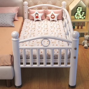 新疆包邮儿童床拼接床带护栏小床单人床婴儿男孩女孩公主床边床加