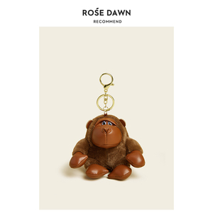 ROSEDAWN原创设计威武猩猩毛绒公仔包包挂件书包挂饰个性车钥匙扣