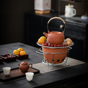 围炉煮茶烤火炉套装炭陶炉煮奶罐罐茶煮茶器茶壶配件器具全套户外