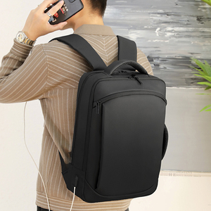 笔记本电脑双肩背包男士学生书包15.6寸多功能大容量手提商务通勤背包14寸可套拉杆箱16寸