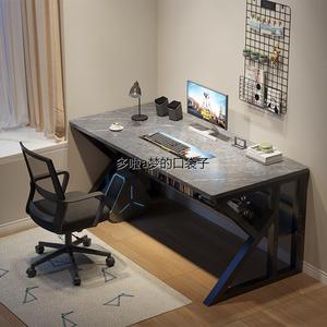 新疆包邮网吧电脑桌游戏办公桌椅网咖台式单人电竞桌椅一体工作室