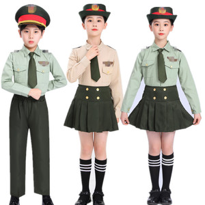 儿童升旗手服装幼儿园升旗仪式服装中小学生升鼓号队服装旗手服装