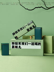 2023新款创意绿茶茶叶包装盒空礼盒罐大佛狮峰明前龙井礼盒装空盒